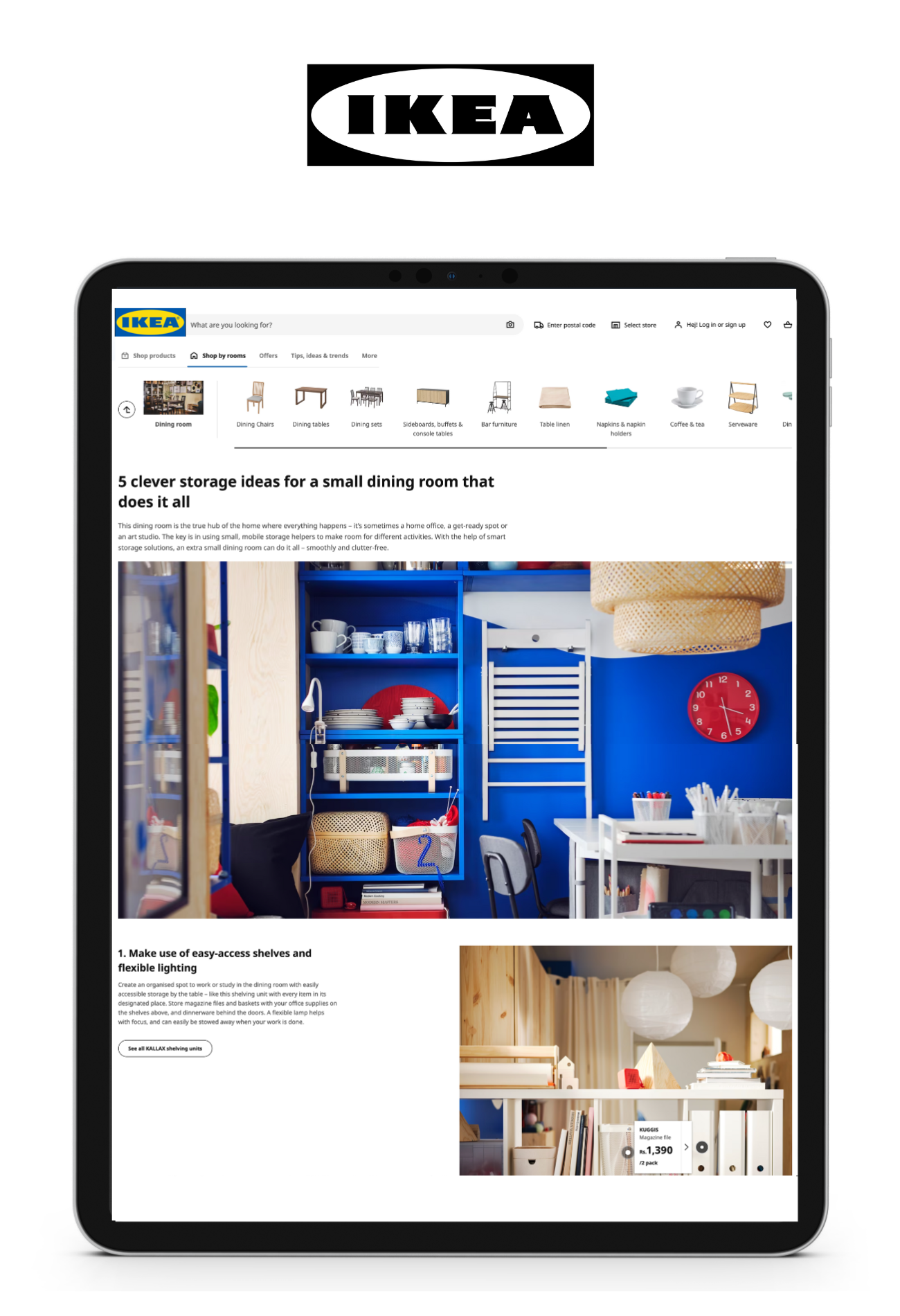 ikea ecommerce content