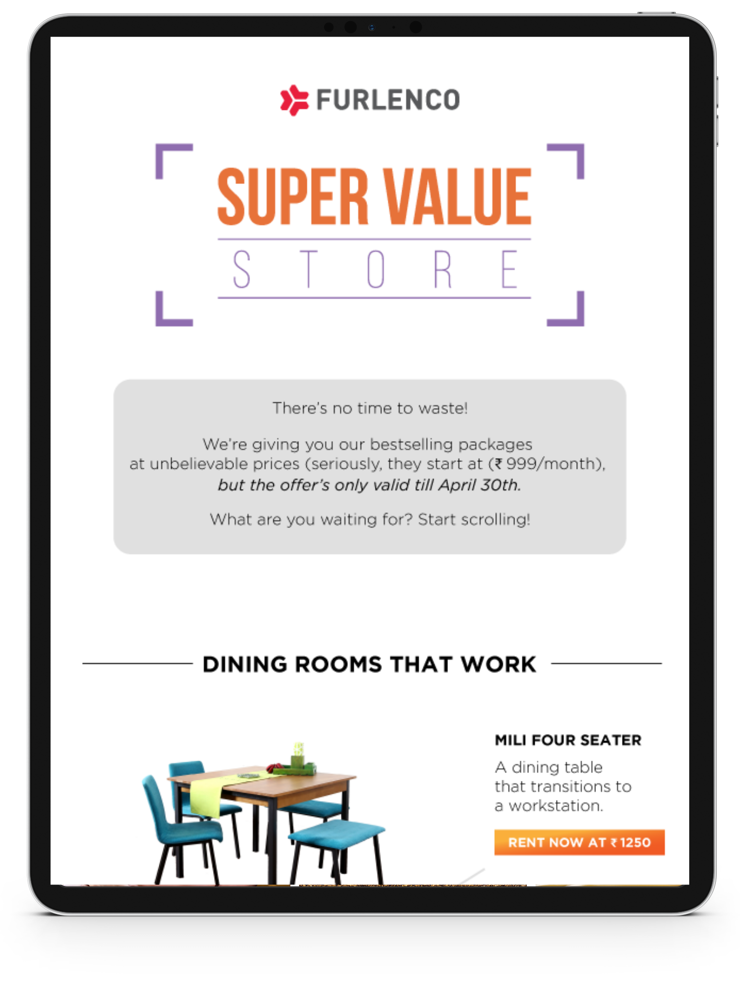 furlenco email copywriting